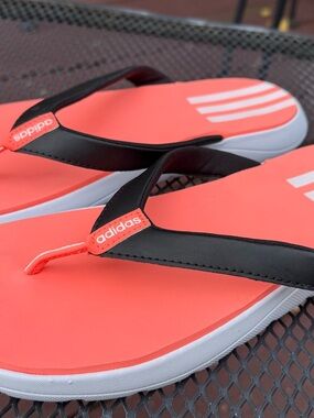 Adidas Coral Flip Flops | Women’s Size [10] | Bright Summer Sandals